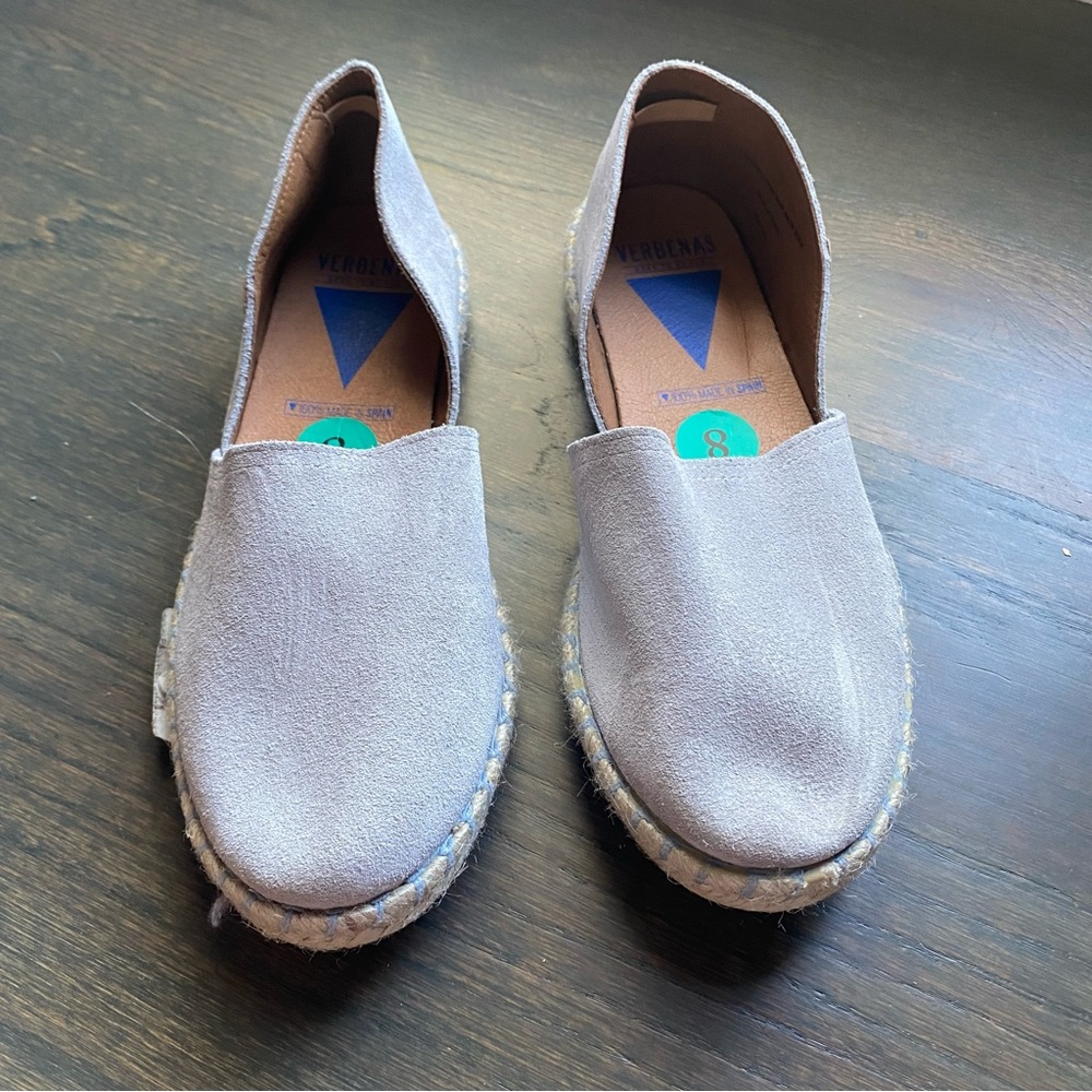 Verbenas slip on gray shoes sz 8 ( eur 39)